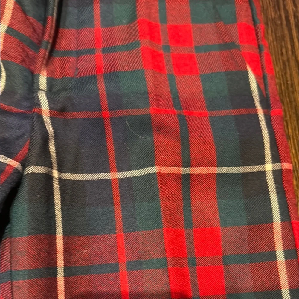 Janie and jack Red and Blue Plaid Pants - Picture 2 of 4